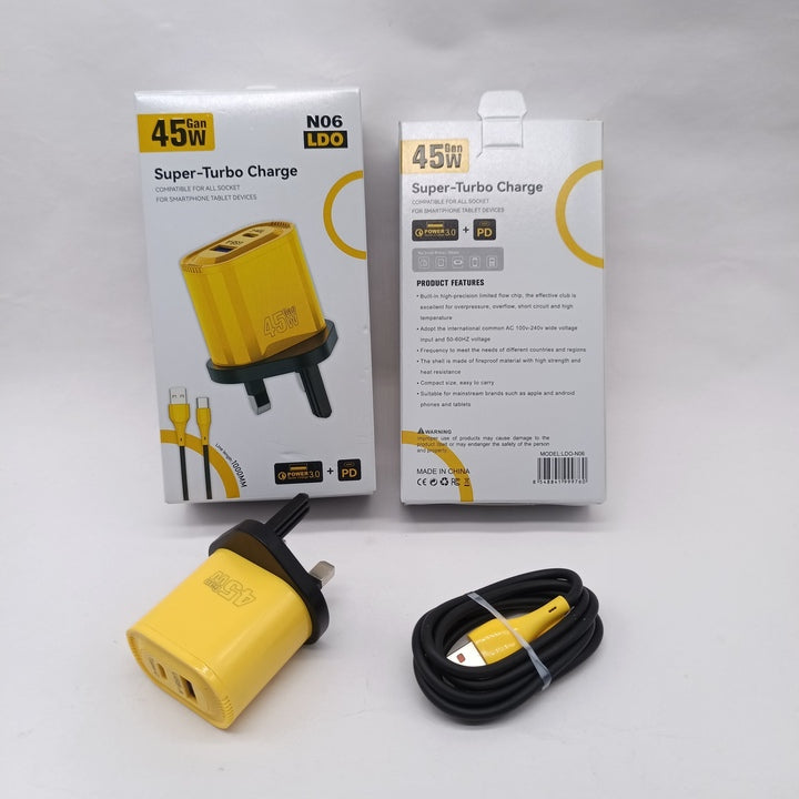 QC3.0 PD 20W 12V 1.67A Fast Charging USB Type-C Wall Charger Dual Voltage Input Short Circuit Protection for Android Devices