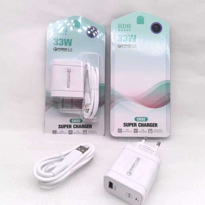 33W Fast Type C Charger Electric Wall Charger for Samsung for Huawei Travel OEM Mobile Accessories Convenient Rapid Charging