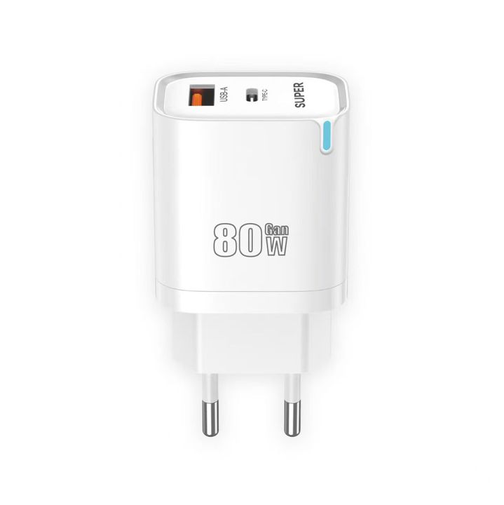 B02 25W Fast Charger OEM/ODM USB Type C Glowing LED Wall Adapter Charger for Samsung S24 S25 Ultra Android Phone Charger