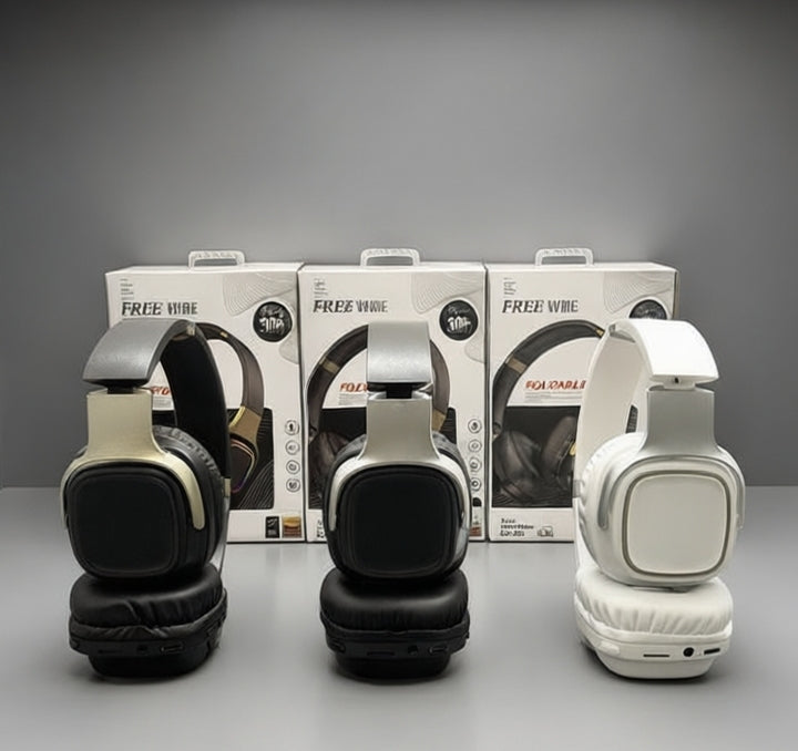 QC609 New Retro Style Trend Wireless Luminous Headset High Value Long Endurance Active RGB Headphones