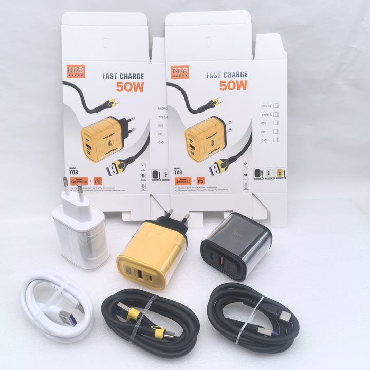 25W USB C Wall Charger & 3A Type C Cable Travel Adapter 5V/3A Output for Samsung Electric Cargadores Tipo c Adaptateur Kabel