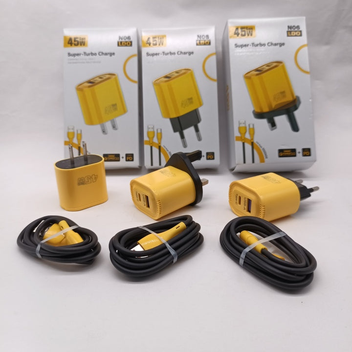 QC3.0 PD 20W 12V 1.67A Fast Charging USB Type-C Wall Charger Dual Voltage Input Short Circuit Protection for Android Devices