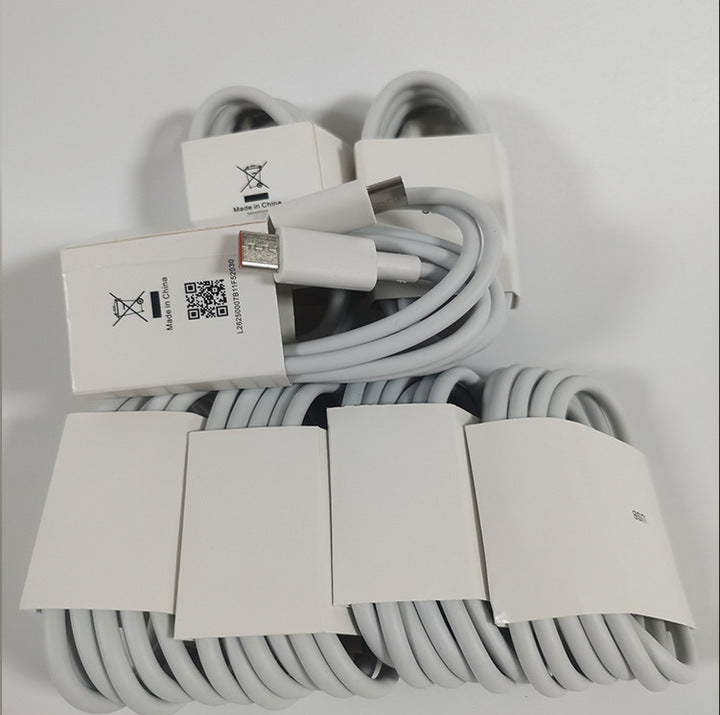 6A Fast Charging Type-C to Type-C Male-to-Male Charging Cable for Notebooks and Mobile Phones (PC ABS Material)