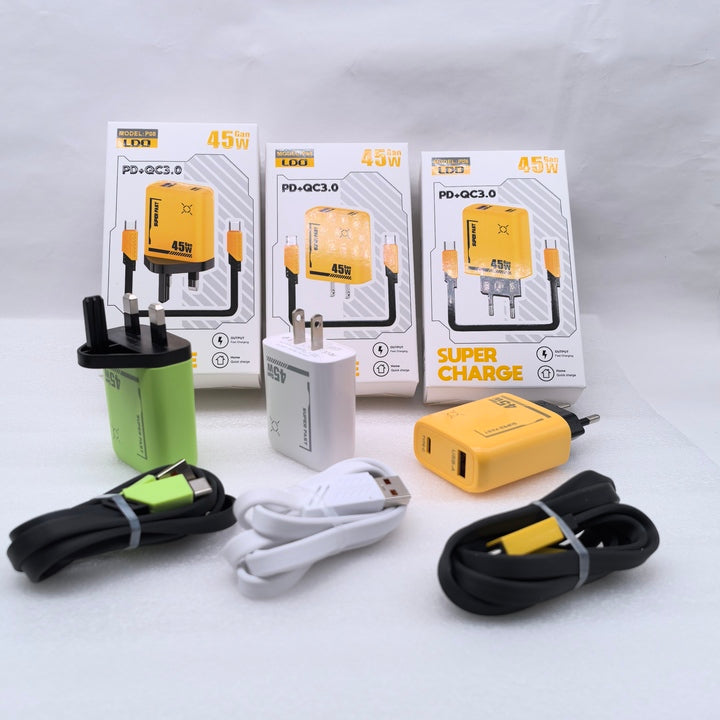 Travel-friendly PD20W USB C Wall Adapter with QC3.0 Fast Charging Technology Electric Mobile Phone Charger and USB Adapter