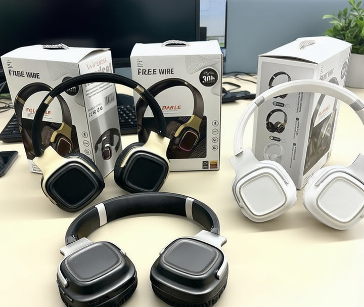 QC609 New Retro Style Trend Wireless Luminous Headset High Value Long Endurance Active RGB Headphones