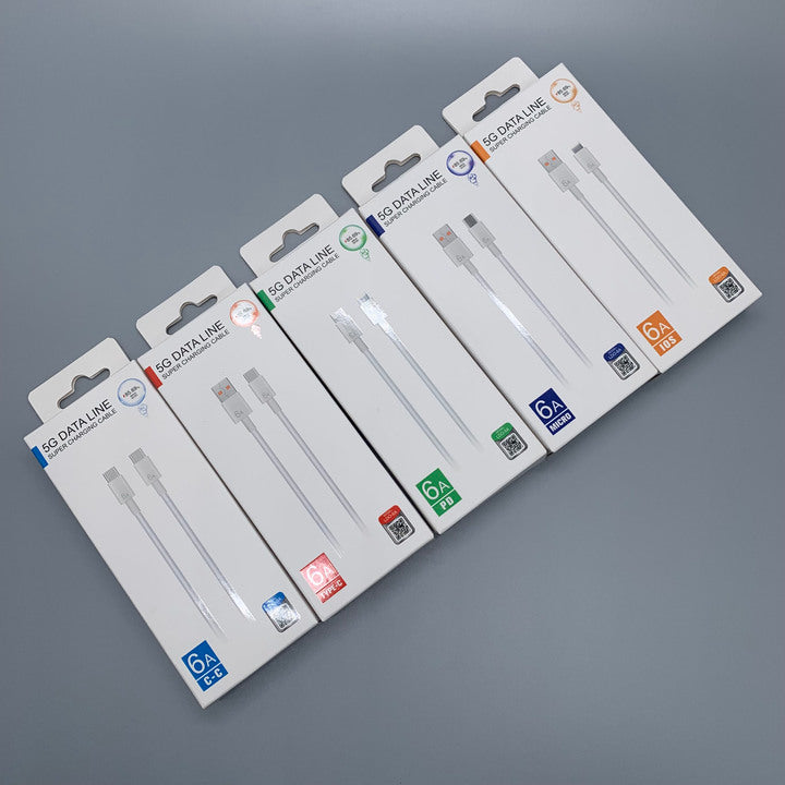 6A Super Fast Charge 66W USB C Charging Cable for Samsung for Huawei Type C PD Data Cable