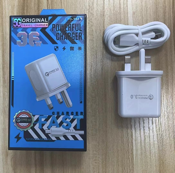 QC 4.0 Vooc Super Fast Charger for Oppo for Xiaomi Turbo Fast Charger