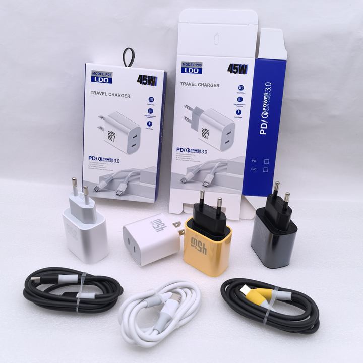 Dual Port 20W USB C Charger Block PD Power Adapter Type C Wall Charger for Samsung S23 S22 S24 16 15 Pro Max Electric Product