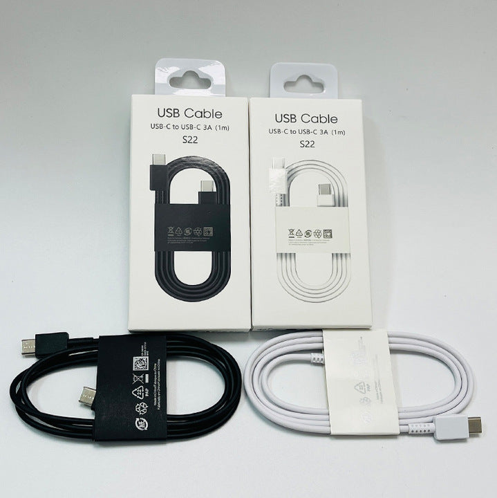3A USB3.0 1m Type-C Data Cable for Samsung S25 S24 S23 S22 S21 A70 A80 Fast Charging High Speed Data Transfer C Type Cable
