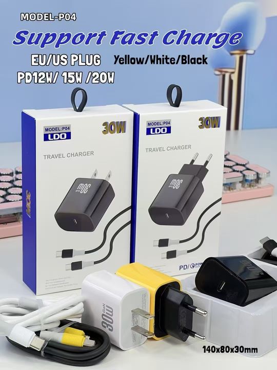 PD 20W Adapter USB Type-C Fast Charging Wall Charger Cable for 14 15 Pro 16 Other Mobile Phones EU US Plug for Cell Phones