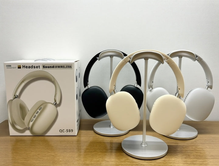 High Quality QC589 Over-Ear Wireless Earbuds with Long Battery Life-Sports & Travel Ready Headphones