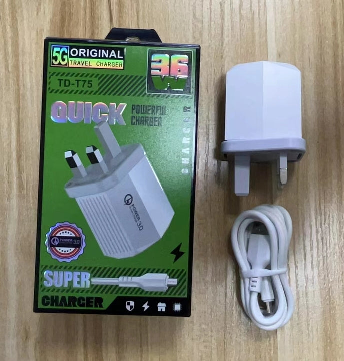 QC 4.0 Vooc Super Fast Charger for Oppo for Xiaomi Turbo Fast Charger