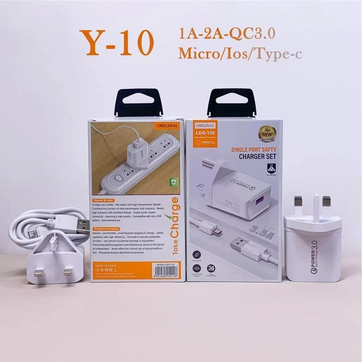 UK Fast Charger for Samsung QC3.0 Cell Phone Charger