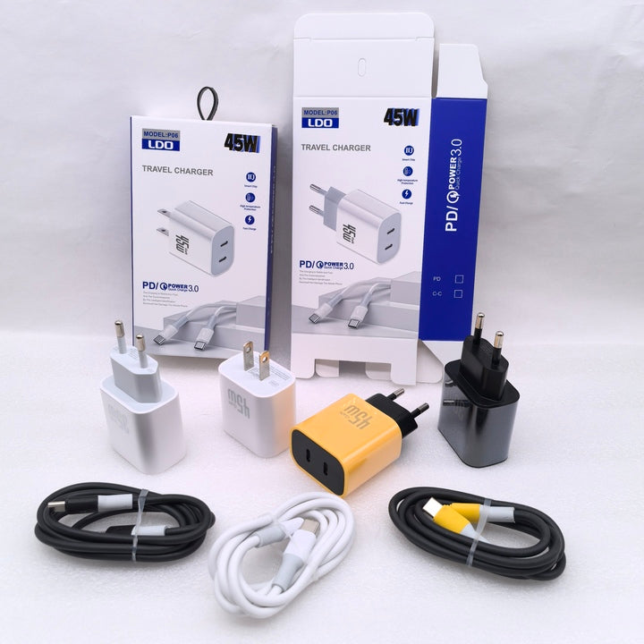 Dual Port 20W USB C Charger Block PD Power Adapter Type C Wall Charger for Samsung S23 S22 S24 16 15 Pro Max Electric Product