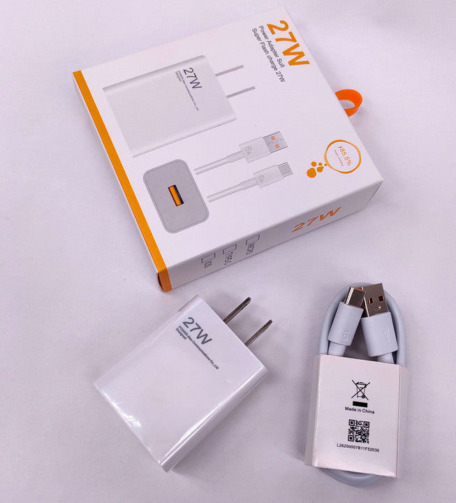 Max Fast Charger EU US Plug 27W Usb-c Wall Charger Cell Phone Fast Usb Wall Cargador