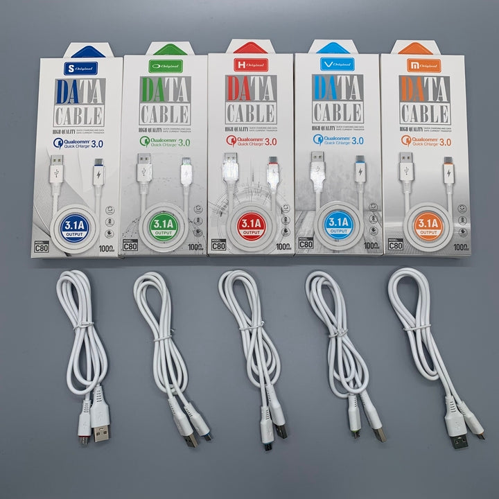 V8 I6 Type c Fast Charging Cable 1M High Speed DateTransfer Cables for Samsung Cables