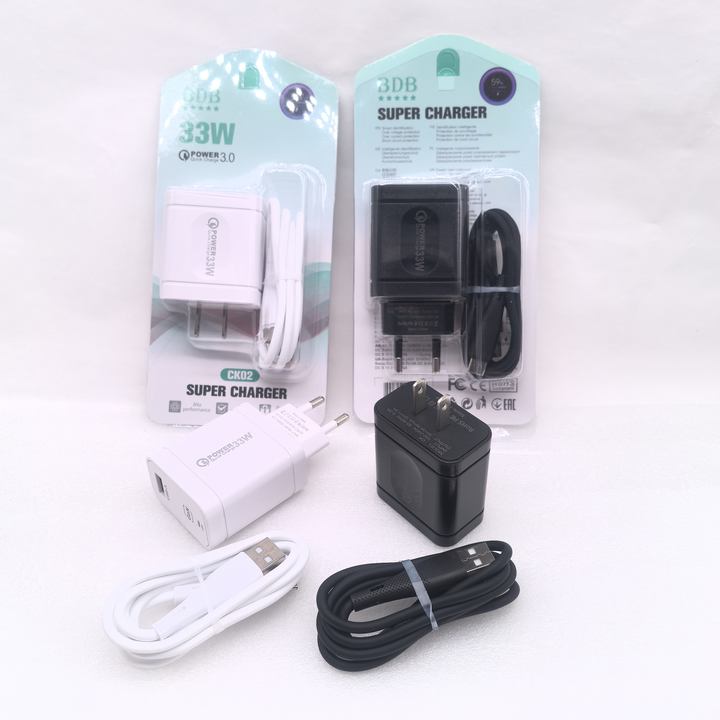 33W Fast Type C Charger Electric Wall Charger for Samsung for Huawei Travel OEM Mobile Accessories Convenient Rapid Charging