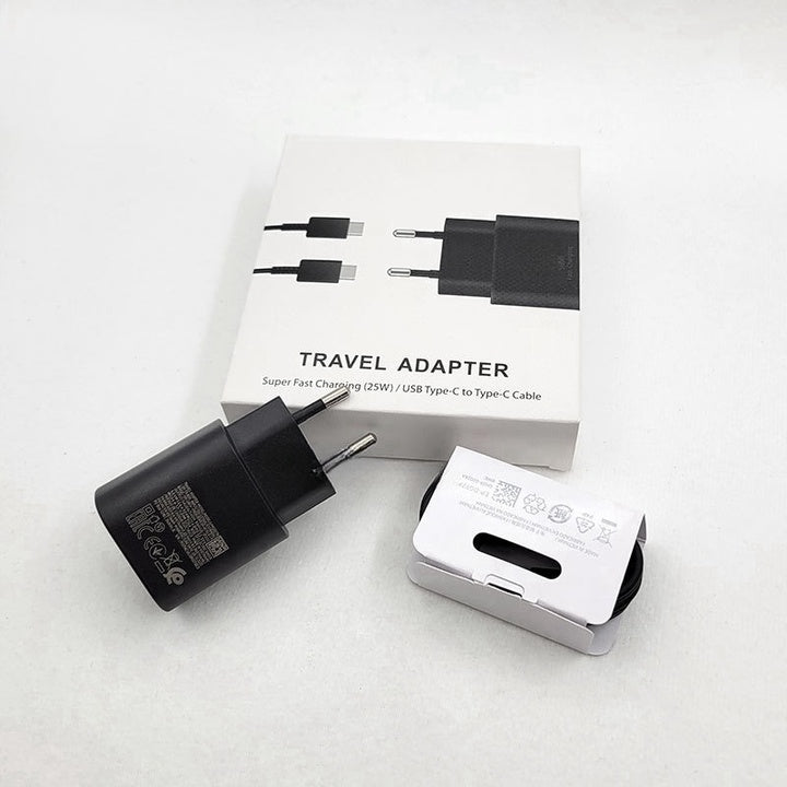 TA800 25W PD Adapter Original Quality Electric Charger EU Plug Super Fast Chargeur for Samsung for Galaxy S25 S21 Earphones