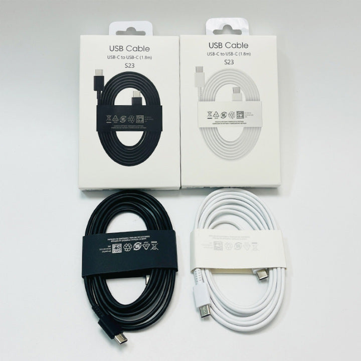 EP-DW767 3A Double Head Type-C Fast Charging Data Cable for Samsung S23/S24 1.8 Meter Mobile Phone Charging Cable TPE Braid