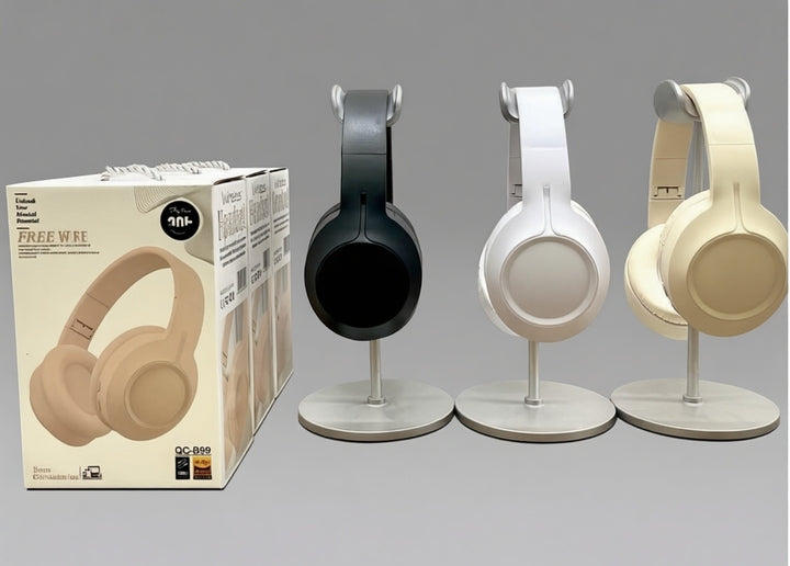 QC-B99 Wireless BT5.3 Headset with 5-10 Hours Battery Life PC ABS Material Long Wear & Pain-free Design High Quality