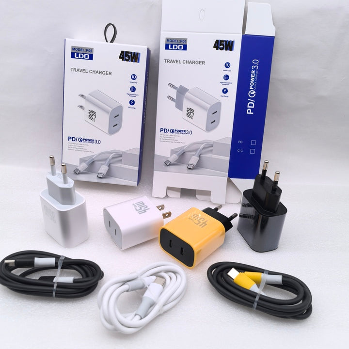 Dual Port 20W USB C Charger Block PD Power Adapter Type C Wall Charger for Samsung S23 S22 S24 16 15 Pro Max Electric Product