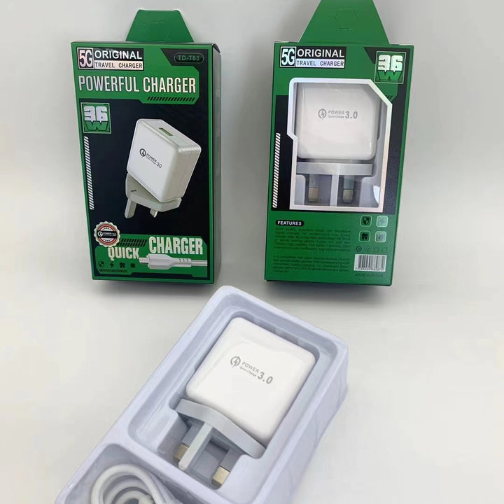 QC 4.0 Vooc Super Fast Charger for Oppo for Xiaomi Turbo Fast Charger