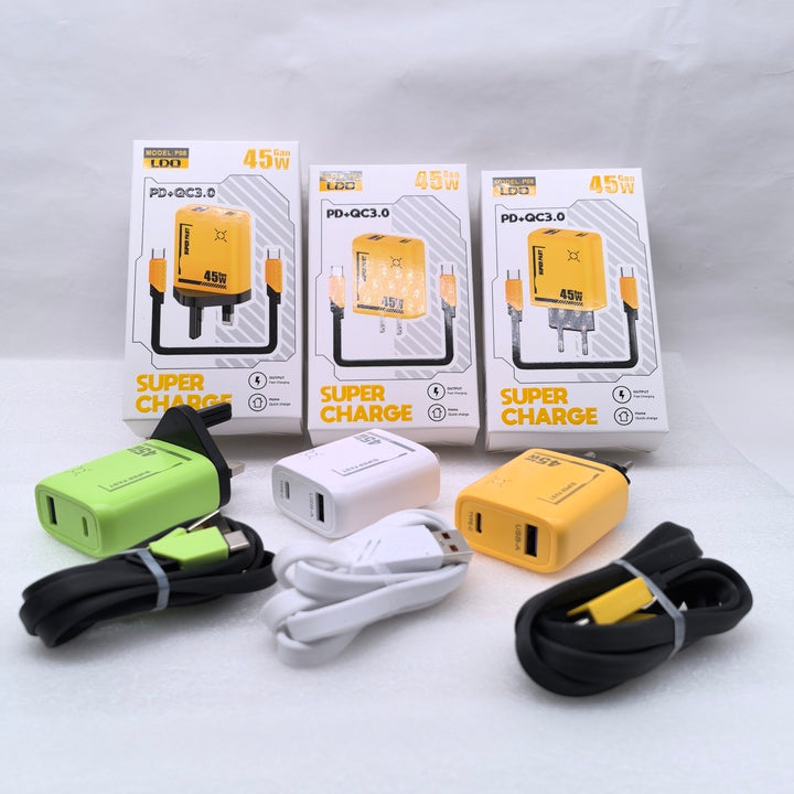 Travel-friendly PD20W USB C Wall Adapter with QC3.0 Fast Charging Technology Electric Mobile Phone Charger and USB Adapter