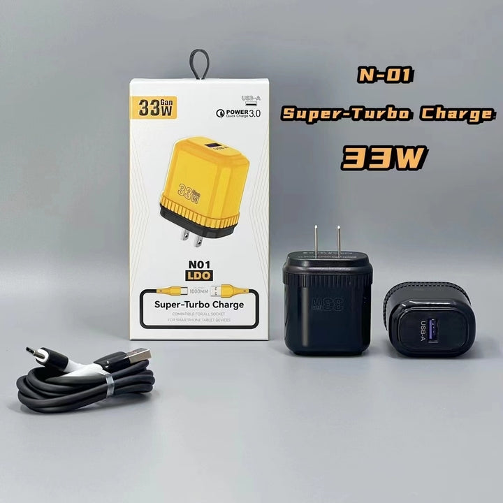 Quick Charge QC3.0 USB-C 5V/3A 33W Fast Charger for Mobile Phones