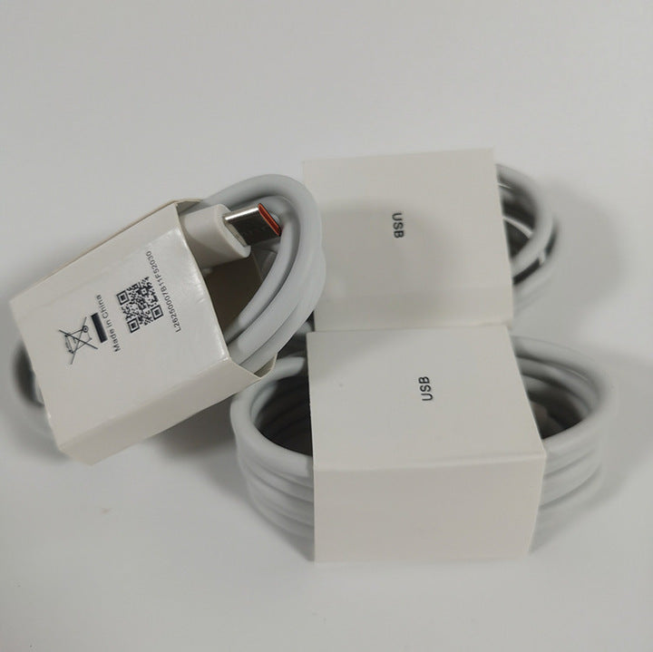 6A Fast Charging Type-C to Type-C Male-to-Male Charging Cable for Notebooks and Mobile Phones (PC ABS Material)