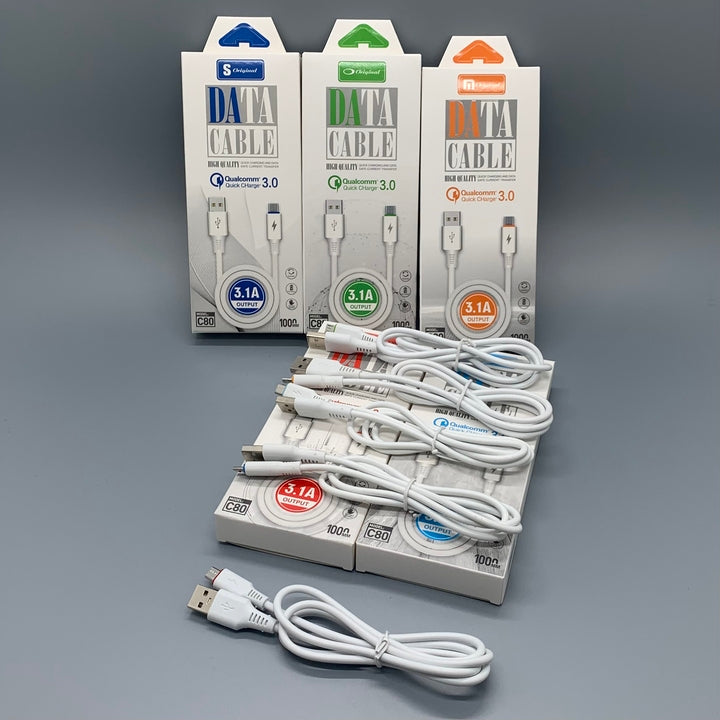 V8 I6 Type c Fast Charging Cable 1M High Speed DateTransfer Cables for Samsung Cables