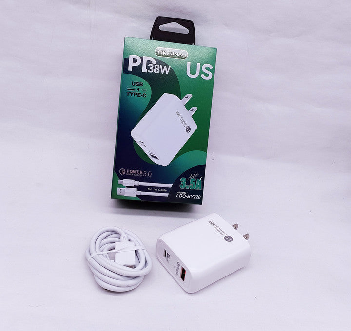 Made in China for Infinix Mobile Charger 2 Ports US EU UK Plug PD Wall Charger for Apple for Iphone Wholesale