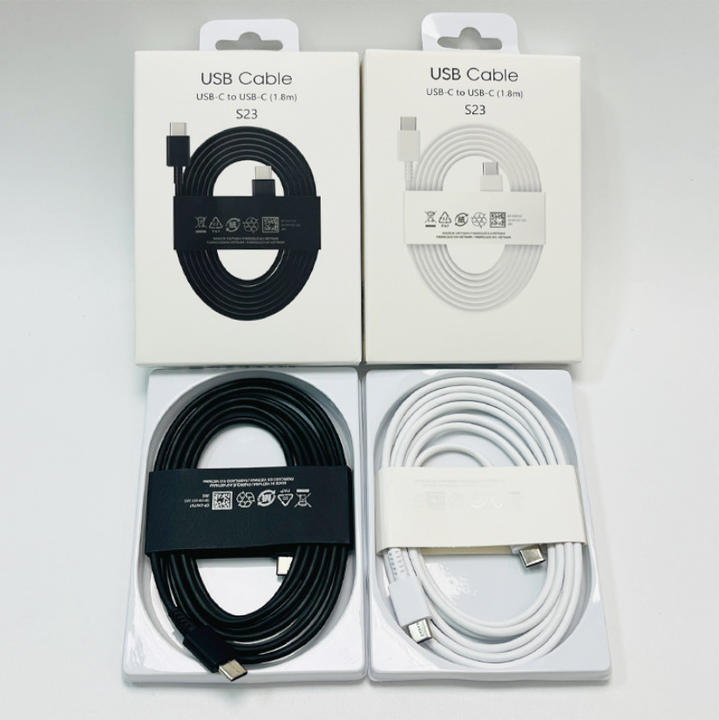 EP-DW767 3A Double Head Type-C Fast Charging Data Cable for Samsung S23/S24 1.8 Meter Mobile Phone Charging Cable TPE Braid