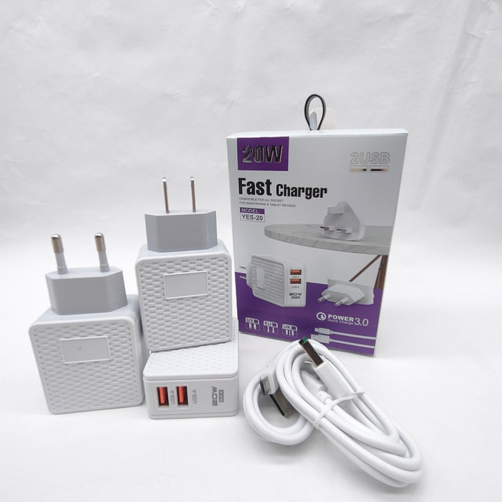 2024 Charger Phone Dual Port Charger for Oraimo Charger Type C Cell Phone Wholesale