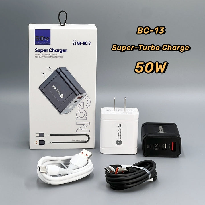 BC13 25W PD USB C Charger Super Fast Charging 5V/3A for Samsung S25 S24 S23 Ultra for Xiaomi Travel Adapter Type C Wall Charger