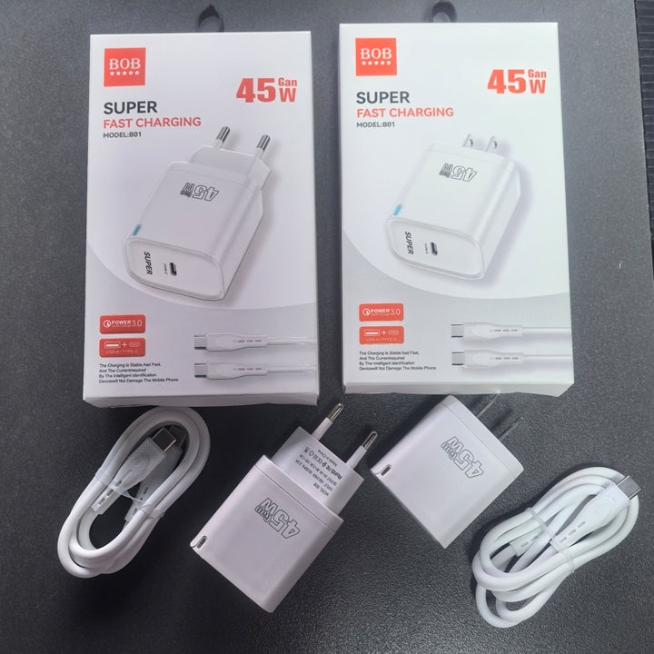 B01 PD 20W Type C Charger for iphone 17 16 15 Pro Max OEM Mobile Accessories US EU Plug Cargador Rapido Cell Phone Charger