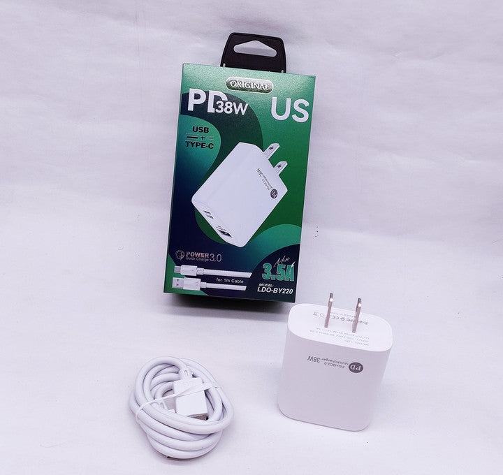 Made in China for Infinix Mobile Charger 2 Ports US EU UK Plug PD Wall Charger for Apple for Iphone Wholesale