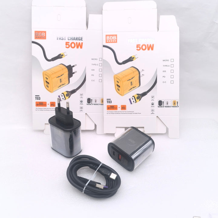 25W USB C Wall Charger & 3A Type C Cable Travel Adapter 5V/3A Output for Samsung Electric Cargadores Tipo c Adaptateur Kabel