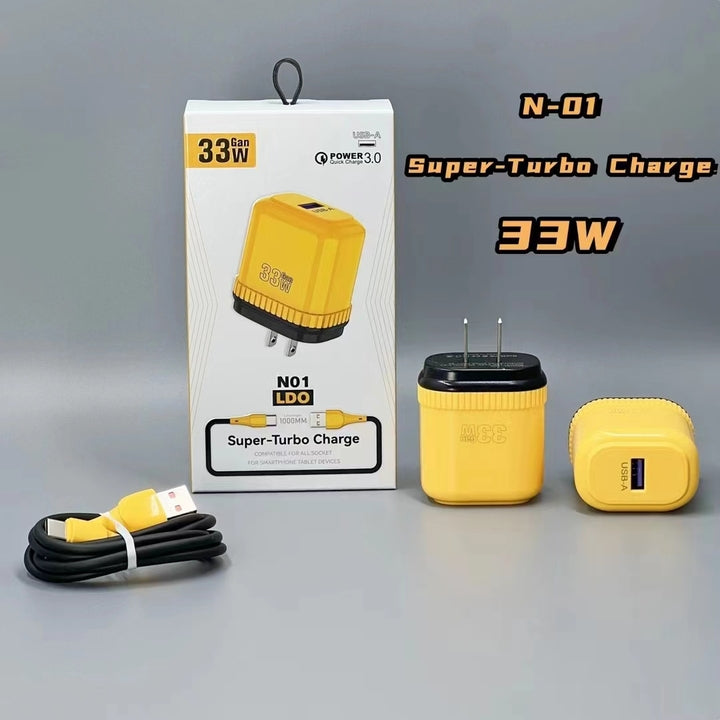 Quick Charge QC3.0 USB-C 5V/3A 33W Fast Charger for Mobile Phones