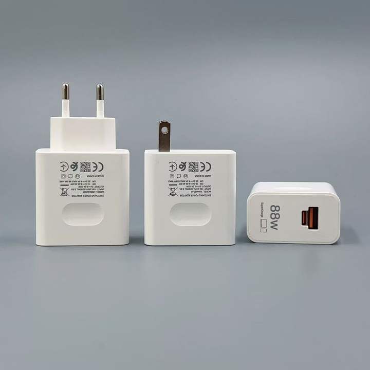 88W AC Wall Adapter for Huawei Fast Charging 3.0 Quick Charge PD Compatible 5V/2.4A Output 9V/2A Input