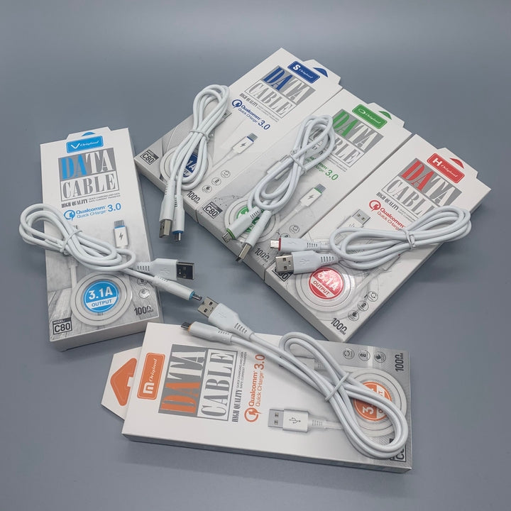 V8 I6 Type c Fast Charging Cable 1M High Speed DateTransfer Cables for Samsung Cables