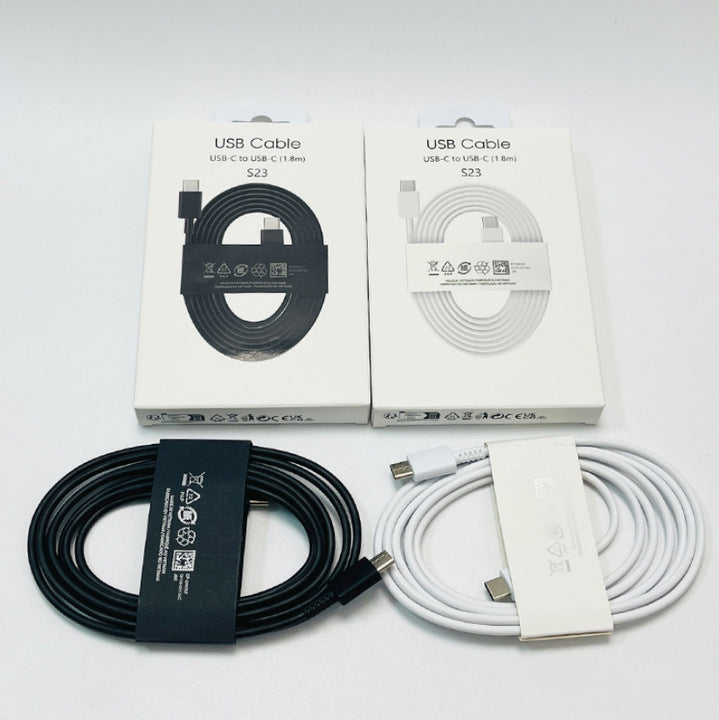 EP-DW767 3A Double Head Type-C Fast Charging Data Cable for Samsung S23/S24 1.8 Meter Mobile Phone Charging Cable TPE Braid