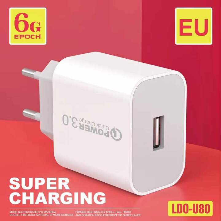 U80 QC3.0 Usb Charger Quick Charger Fast Charging Cell Phone Adapter Portable Mini Wall Charger