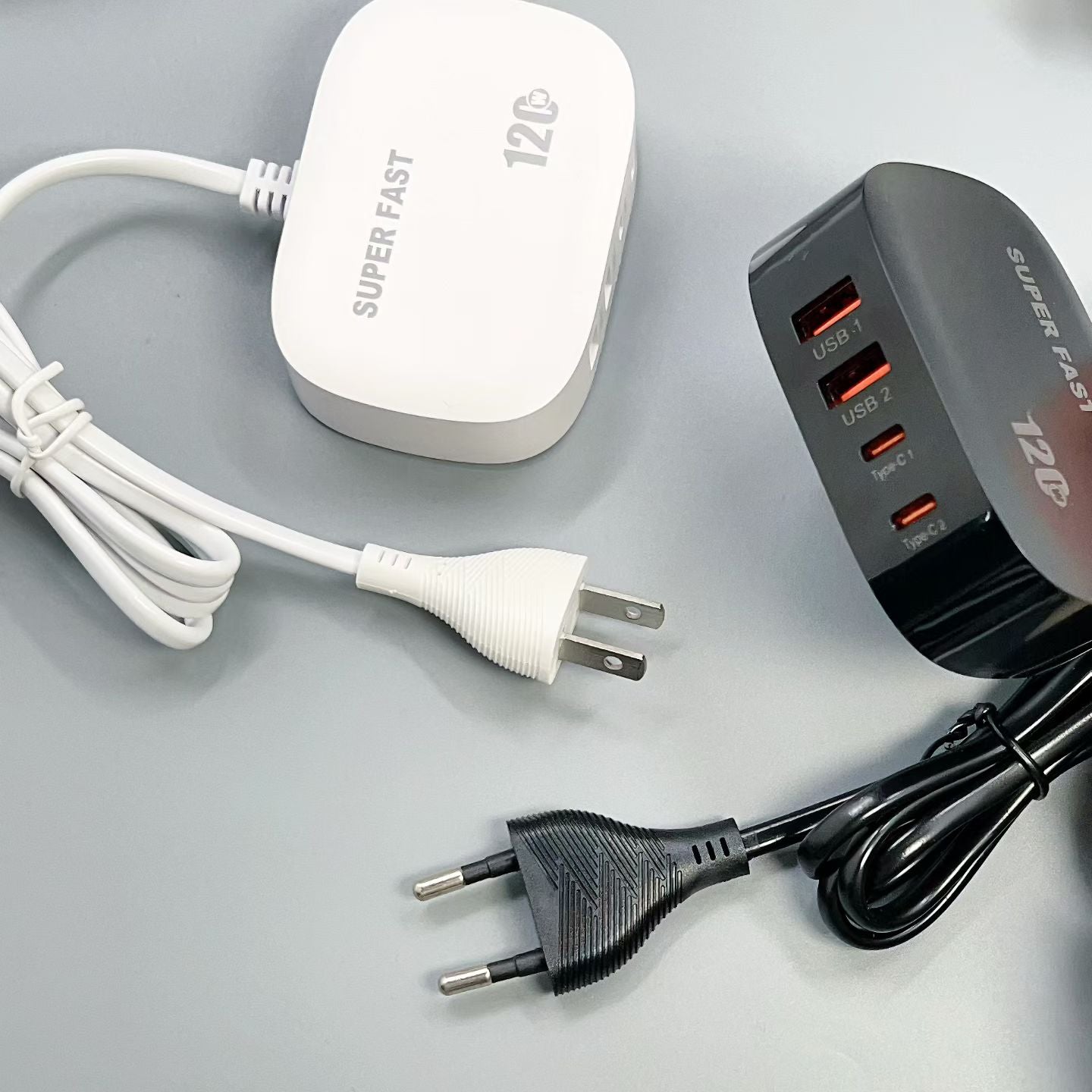 20W Fast Charger Multi-Port USB Wall Socket with 4 Charging Slots Universal Fast Charge for Phone & Adapter Devices