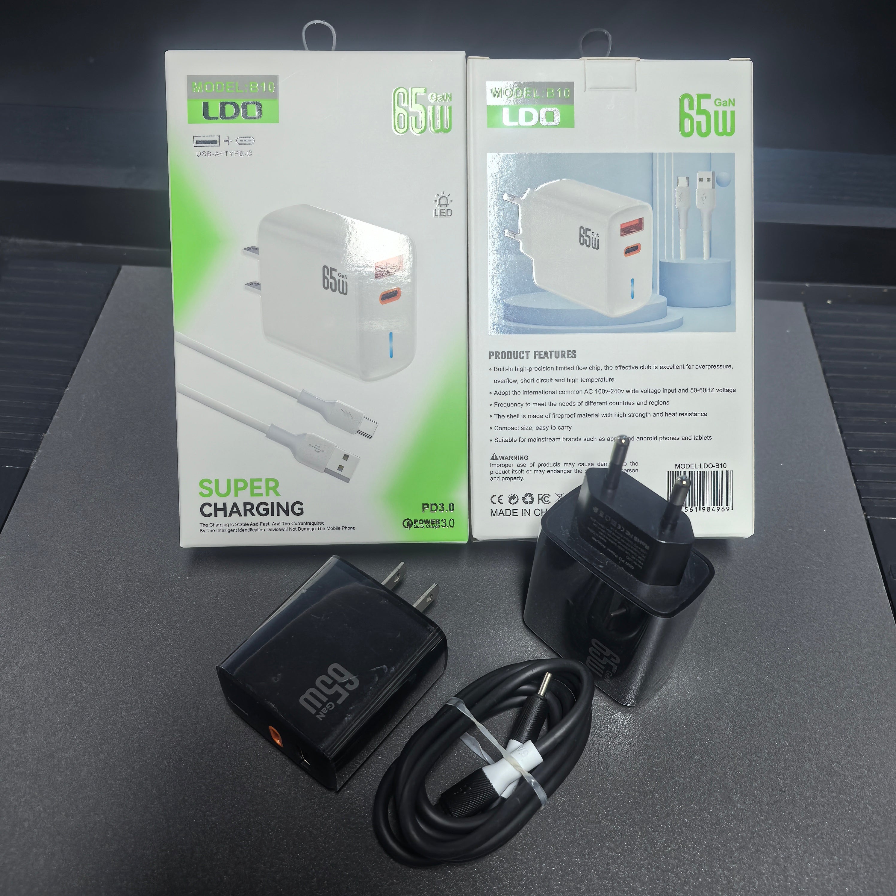 Chargeur Rapide USB C LED Lighht Charger PD 25W Power Adaptateur Cargador Tipo c for iPhone 15 16 17 Pro Charge