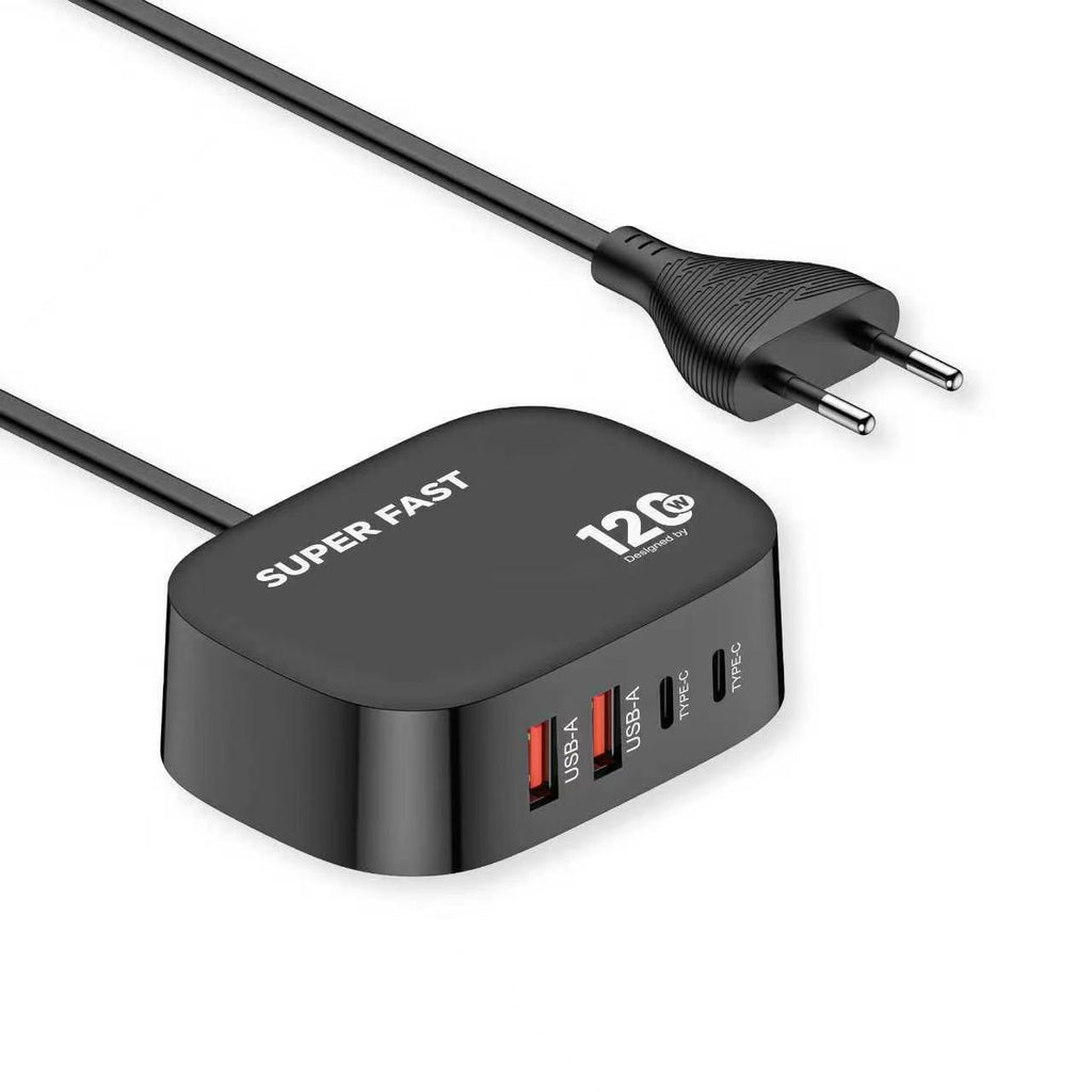 20W Fast Charger Multi-Port USB Wall Socket with 4 Charging Slots Universal Fast Charge for Phone & Adapter Devices